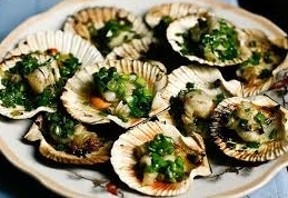 Điệp nướng mỡ hành