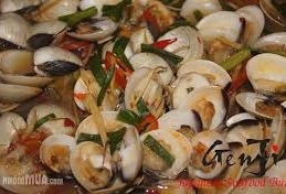 Ngao hấp xả ớt