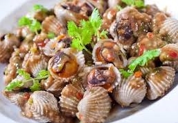 Sò huyết nướng mỡ hành